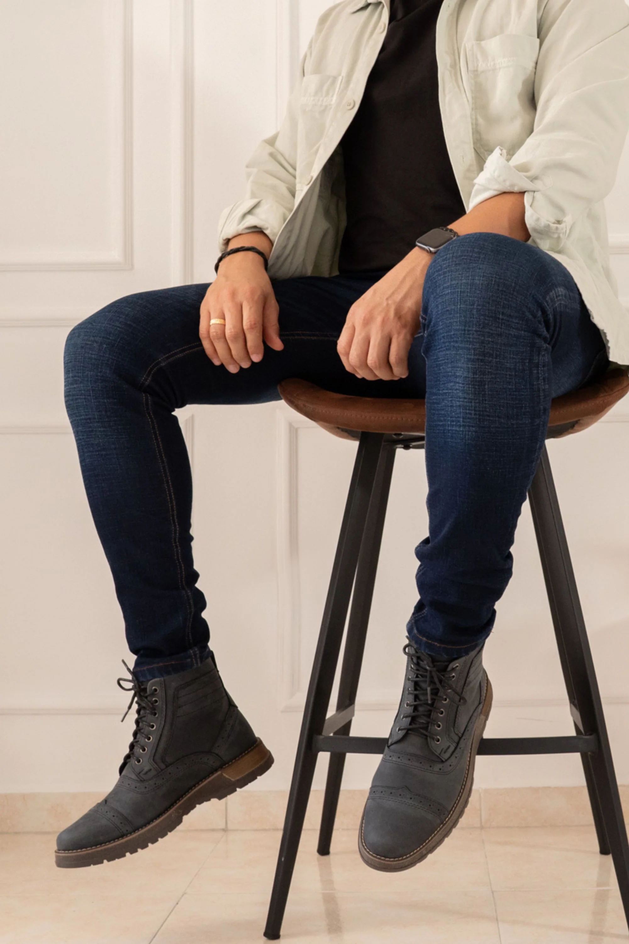 BOTAS DREAMS PARA HOMBRE EN CUERO GRIS REF: TUNJA - Image 5