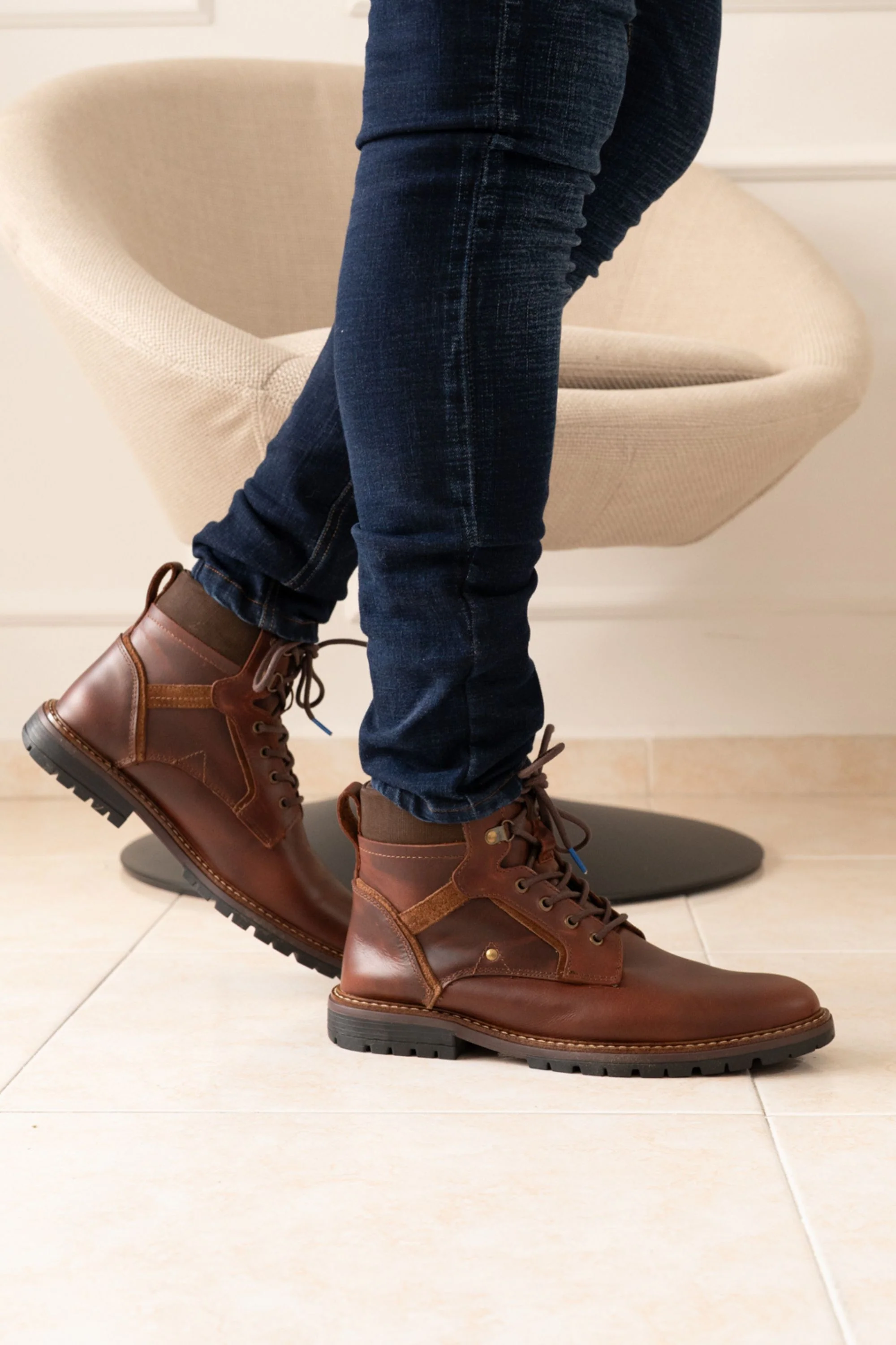 BOTAS LION EN CUERO CAFE PARA HOMBRE REF: CLCK 909 - Image 5