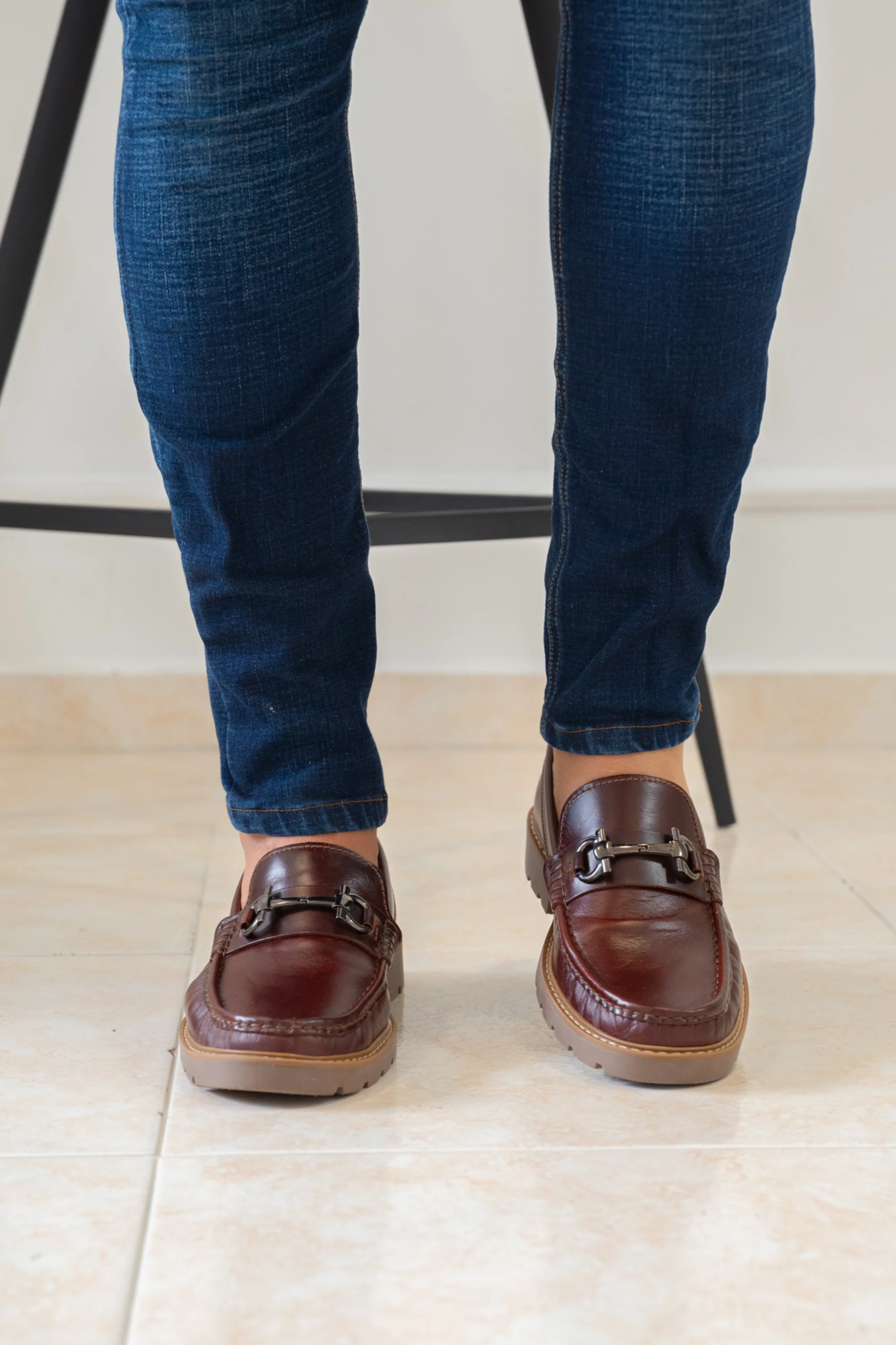 MOCASIN TIAGO PARA HOMBRE EN CUERO COÑAC / REF 663 - Image 3