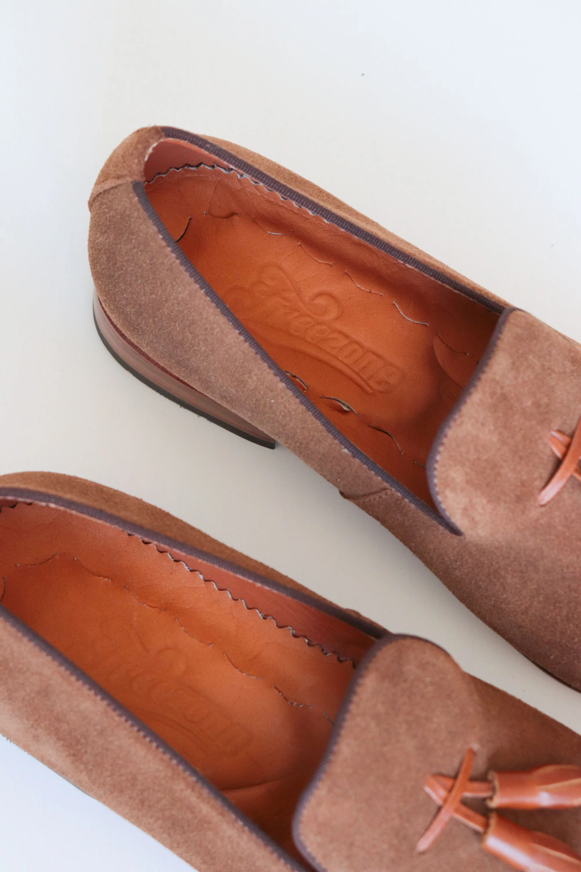 SLIPPERS BASILIO EN CUERO CARNAZA CAMEL PARA HOMBRE  / REF: LUZ 1707 - Image 5