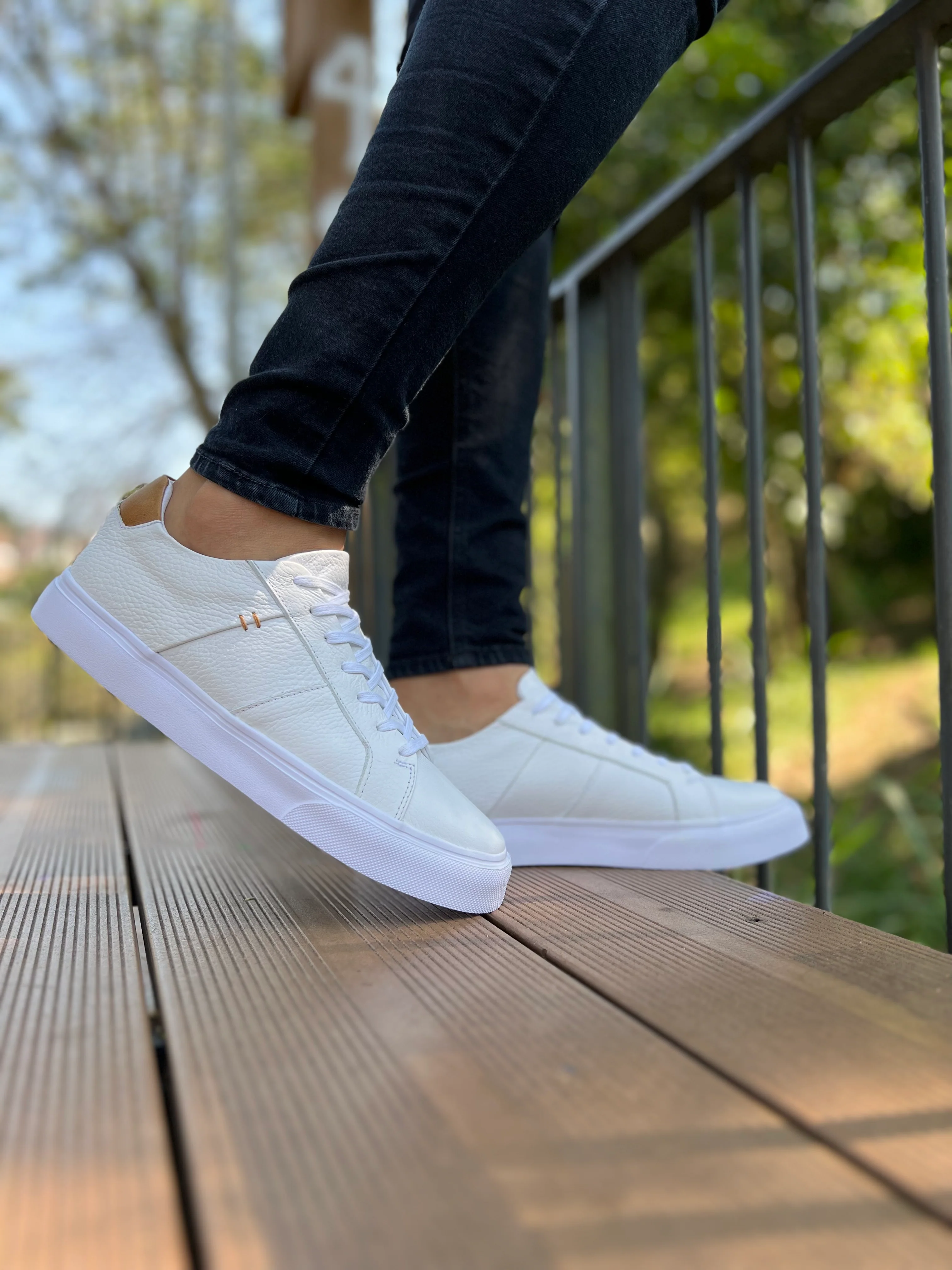 TENIS CLASICO FERNANDO CUERO BLANCO / REF: TON 573 - Image 4