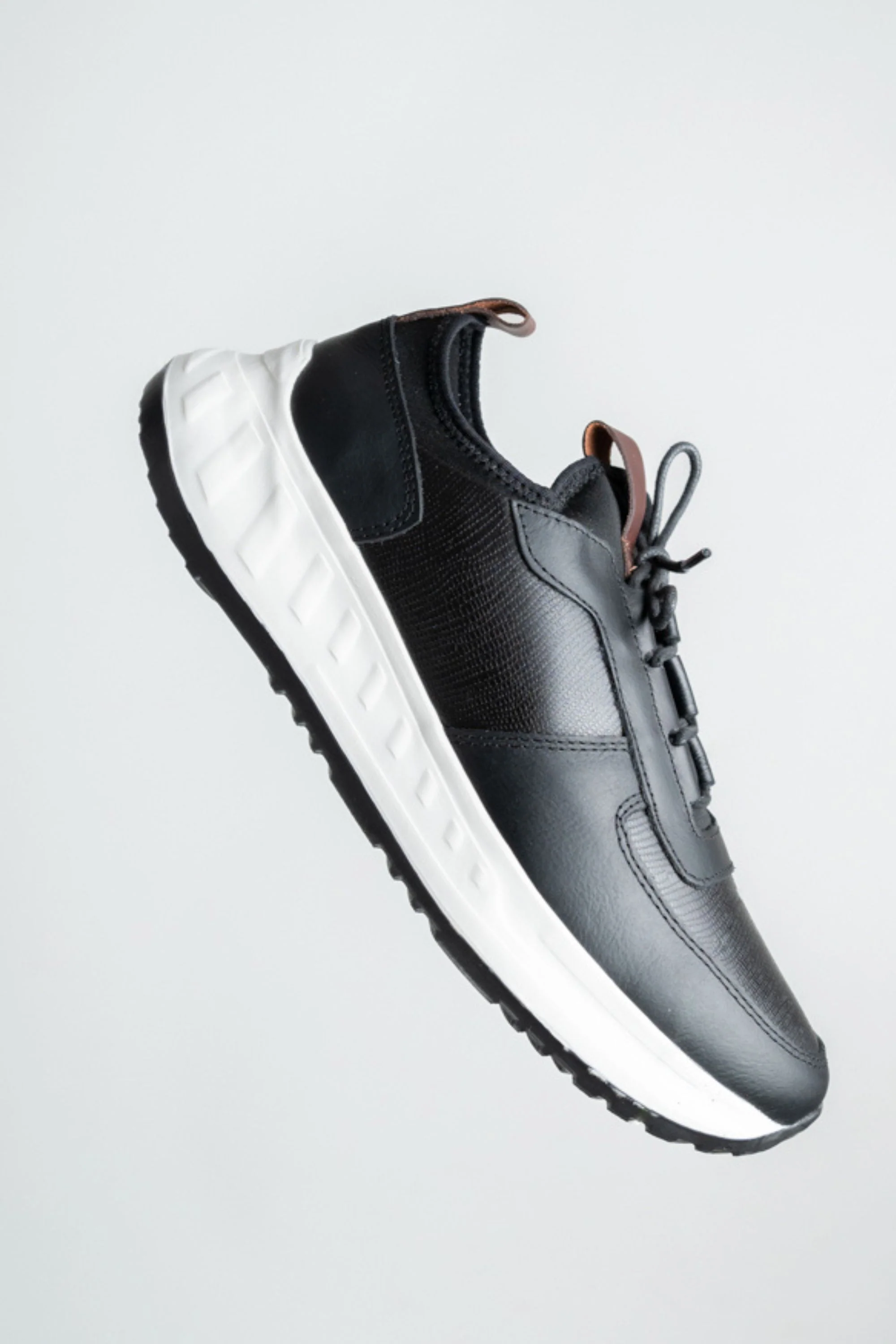 TENIS PARA HOMBRE EN CUERO NEGRO | REF: DAVID 355 - Image 8