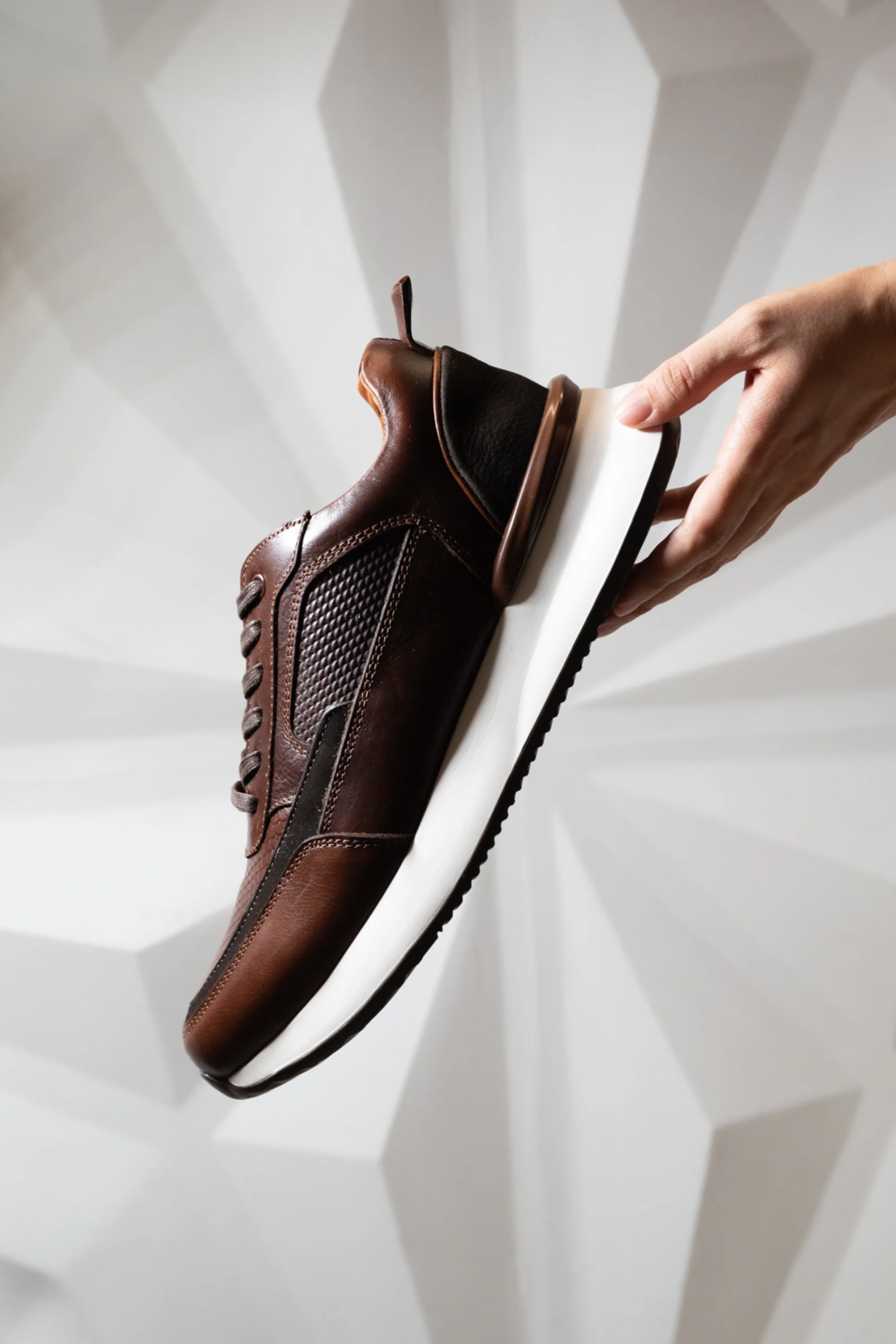 TENIS PARA HOMBRE EN CUERO CAFÉ REF: VERONA 3205 - Image 6