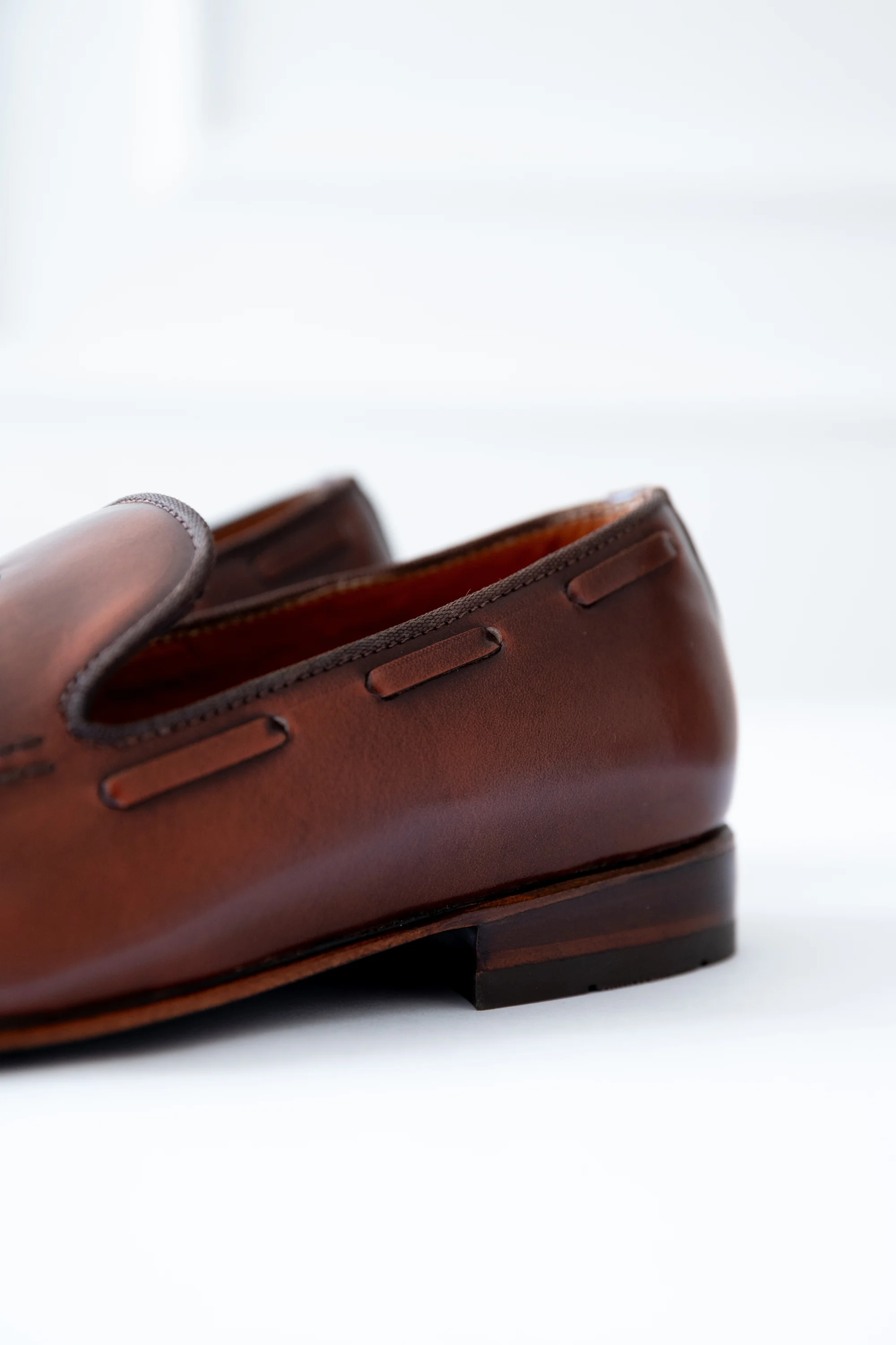 ZAPATO LOAFERS CARLOS DE CUERO CAFE PARA HOMBRE / REF: LUZ 2134 - Image 3