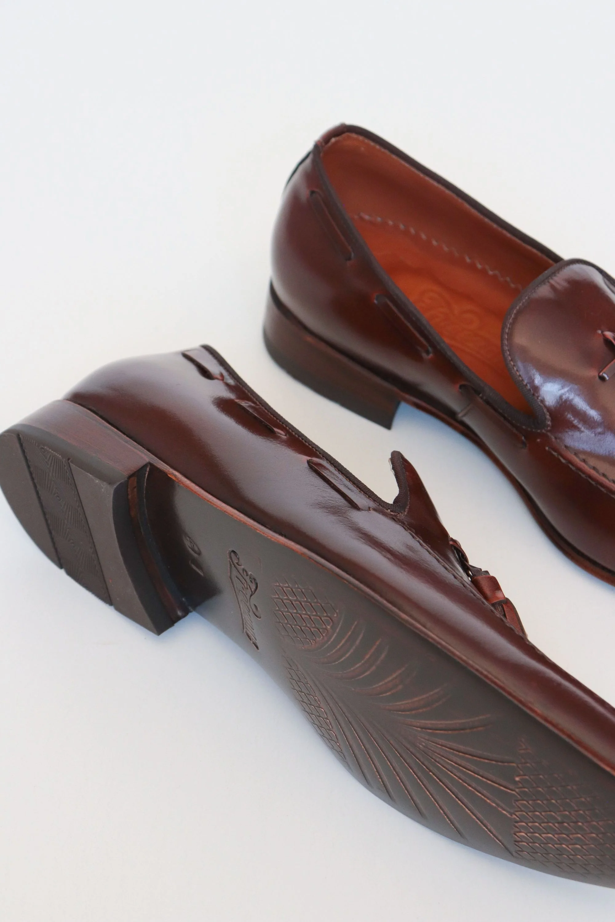 ZAPATO LOAFERS CARLOS DE CUERO CAFE PARA HOMBRE / REF: LUZ 2134 - Image 5