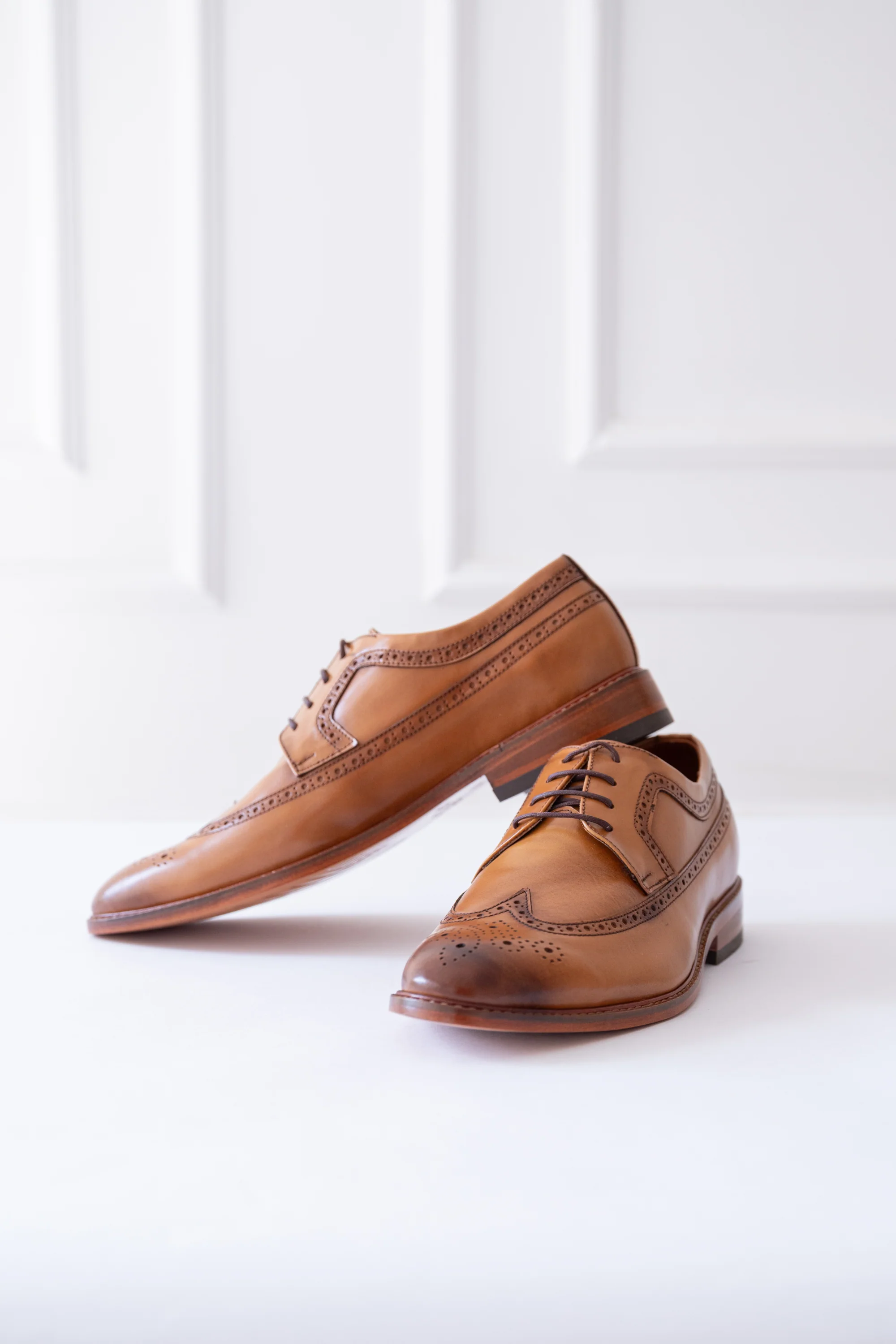 ZAPATO DERBY CRISTIAN DE CUERO MIEL PARA HOMBRE / REF:LUZ CARACAS - Image 3