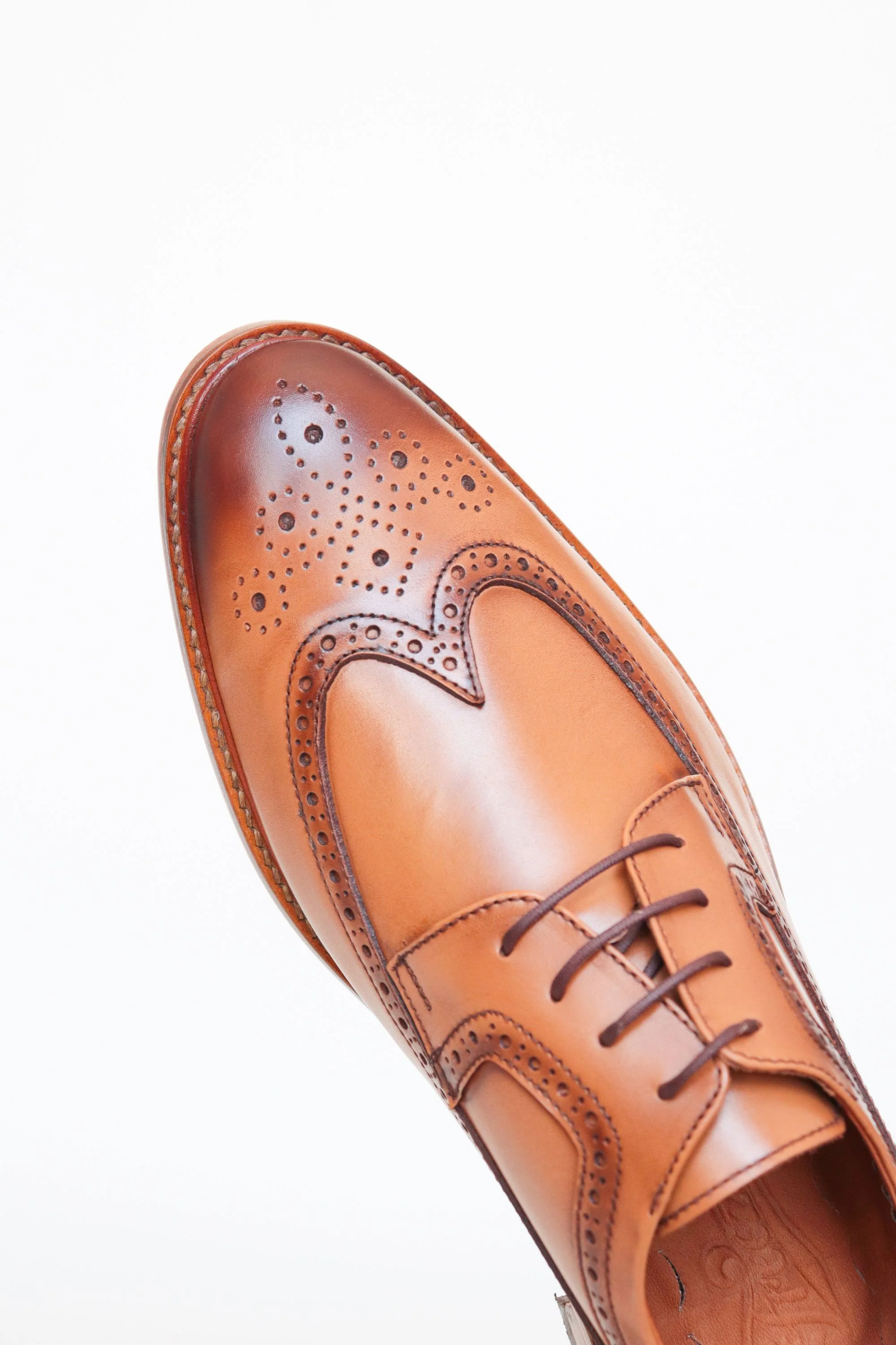 ZAPATO DERBY CRISTIAN DE CUERO MIEL PARA HOMBRE / REF:LUZ CARACAS - Image 5