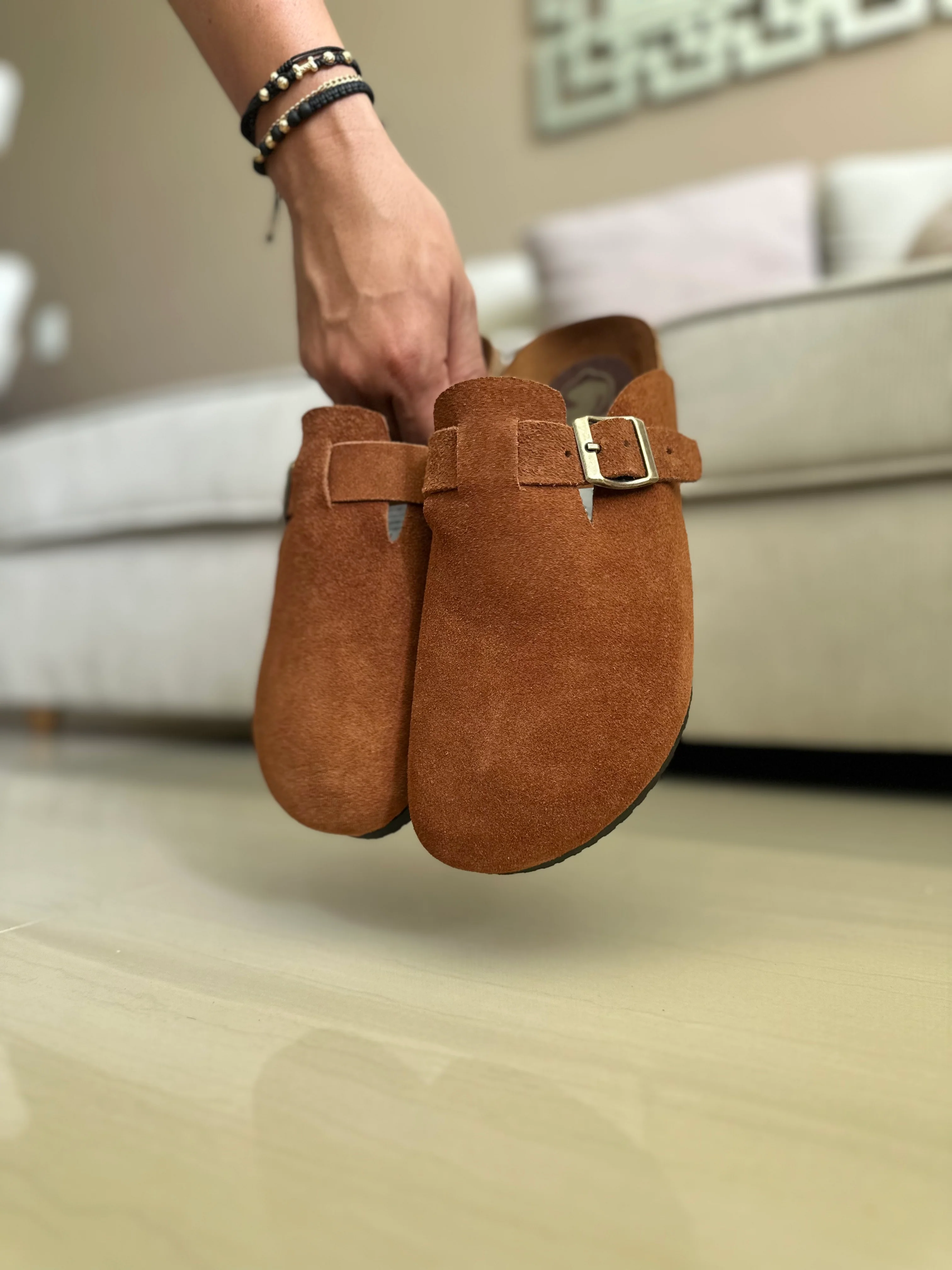 ZUECO PARA HOMBRE EN CUERO CARNAZA LADRILLO | REF: RAVELLO - Image 4